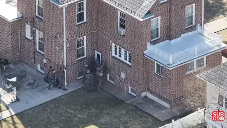 SWAT team at crime scene